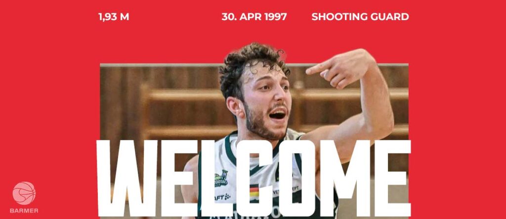 Basketball-Spieler der RheinStars Köln, 1,93 m, Shooting Guard, seit 30. April 1997.
